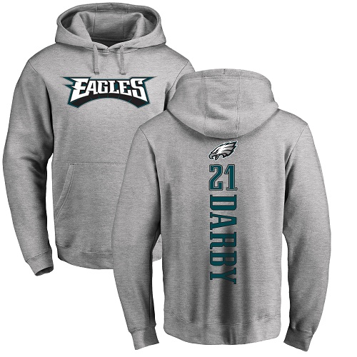 Men Philadelphia Eagles #21 Ronald Darby Ash Backer NFL Pullover Hoodie Sweatshirts->philadelphia eagles->NFL Jersey